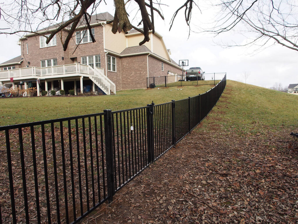 aluminum fence installation in Indianapolis