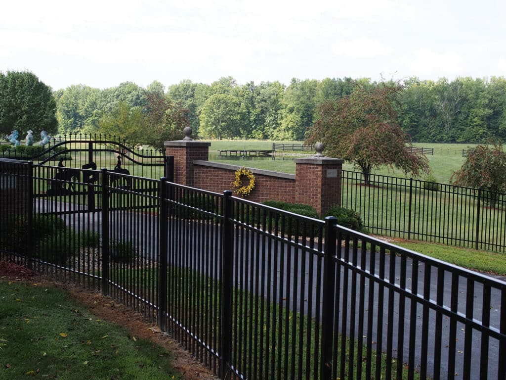 residential aluminum fence installation in Indianapolis