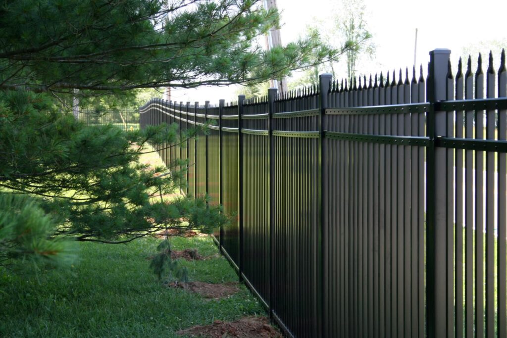 commercial aluminum fence installation around Indianapolis