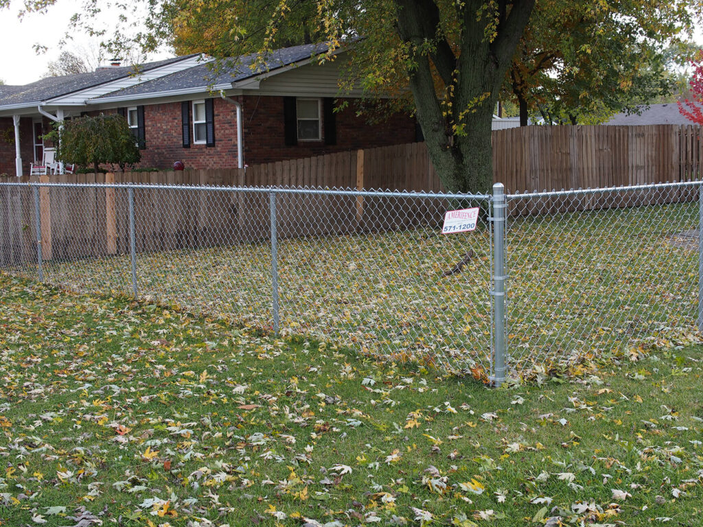 residential chain link fencing in Indianapolis
