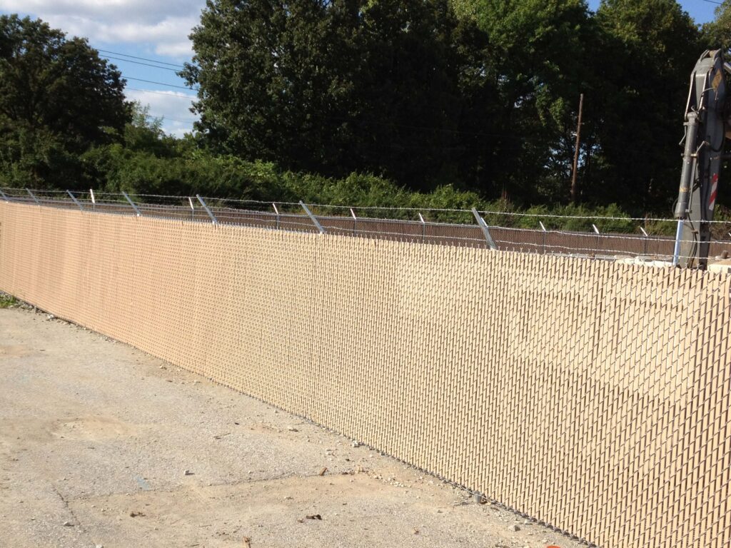 Commercial chain link fence installation around Indianapolis