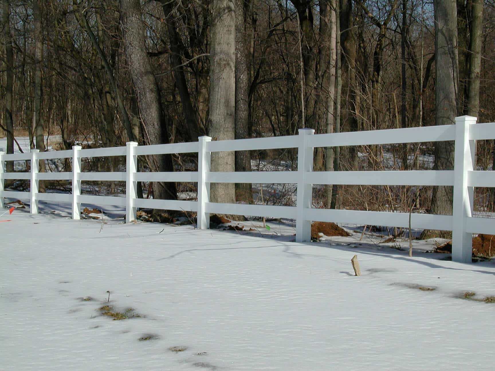 Rail fence for horse ranches around Indianapolis