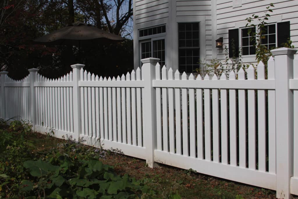 white picket fence construction around Indianapolis