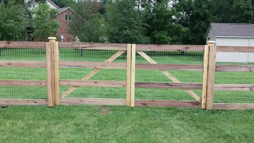 cedar split rail fence installation around Indianapolis