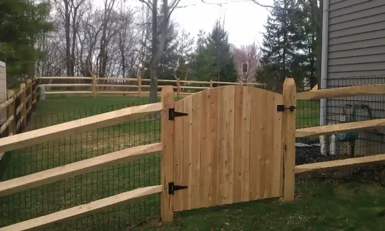 Cedar rail fencing installation around Indianapolis