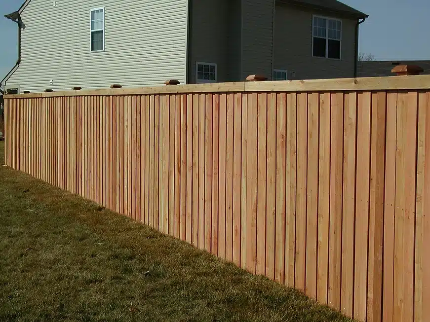 Elegant wooden privacy fence installation around Indianapolis
