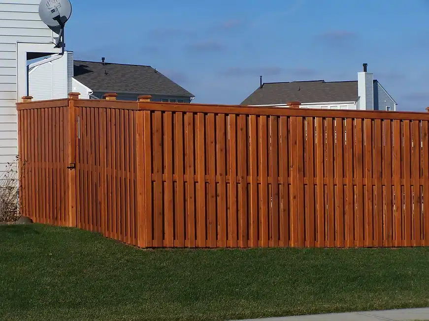 cedar shadow box fence construction company in Indianapolis