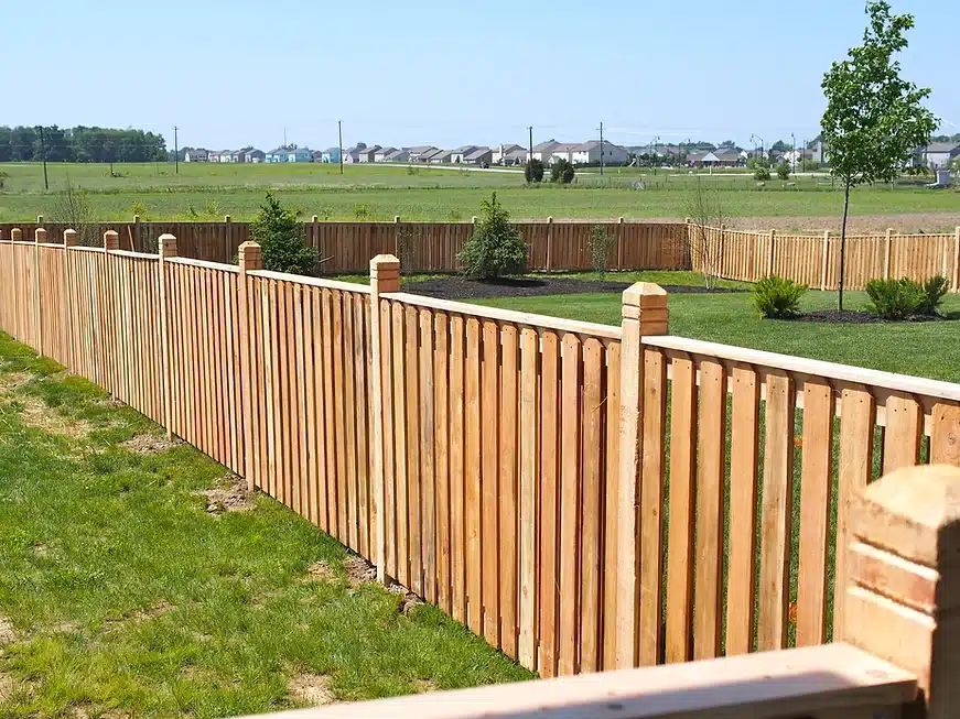 Indianapolis shadow box cedar fence construction in Indianapolis