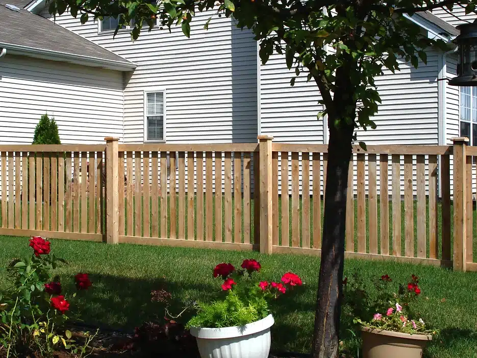 semi private wood fence installation in Indianapolis