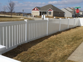 semi-private vinyl fence installation around Indianapolis