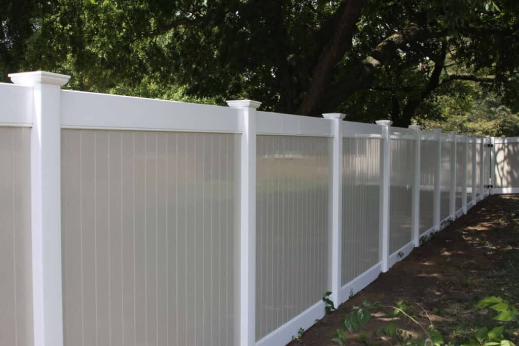 Build a vinyl privacy fence around Indianapolis