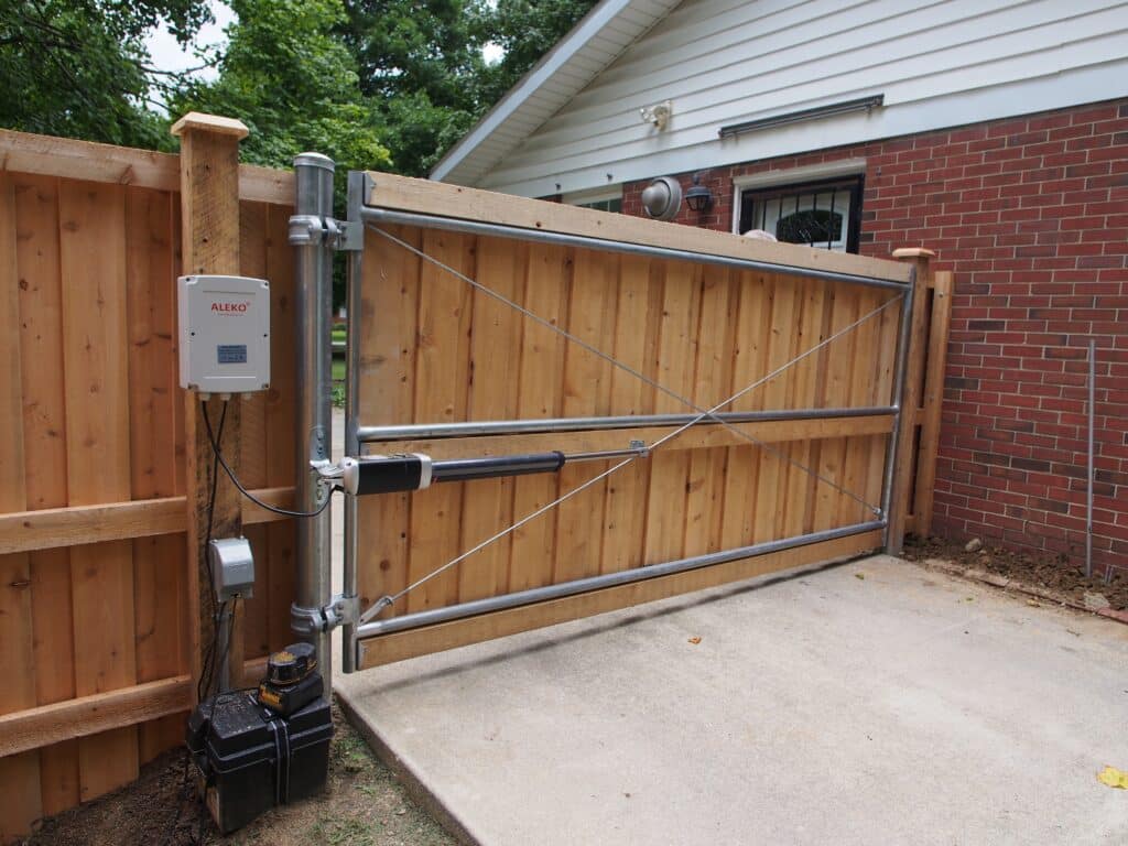 Company that installs electric swing gates for driveways