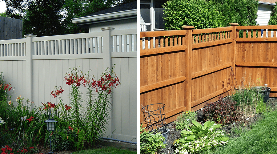 Install a Vinyl or Cedar Fence with Lattice Top in Indianapolis