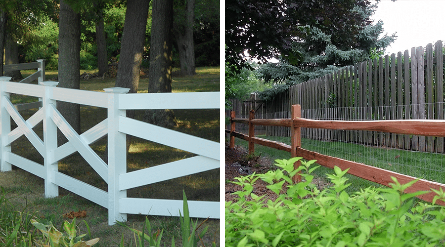 Split Rail Fence Install around Indianapolis