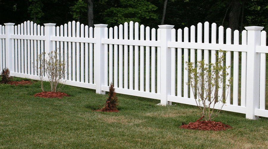 vinyl picket fence installation